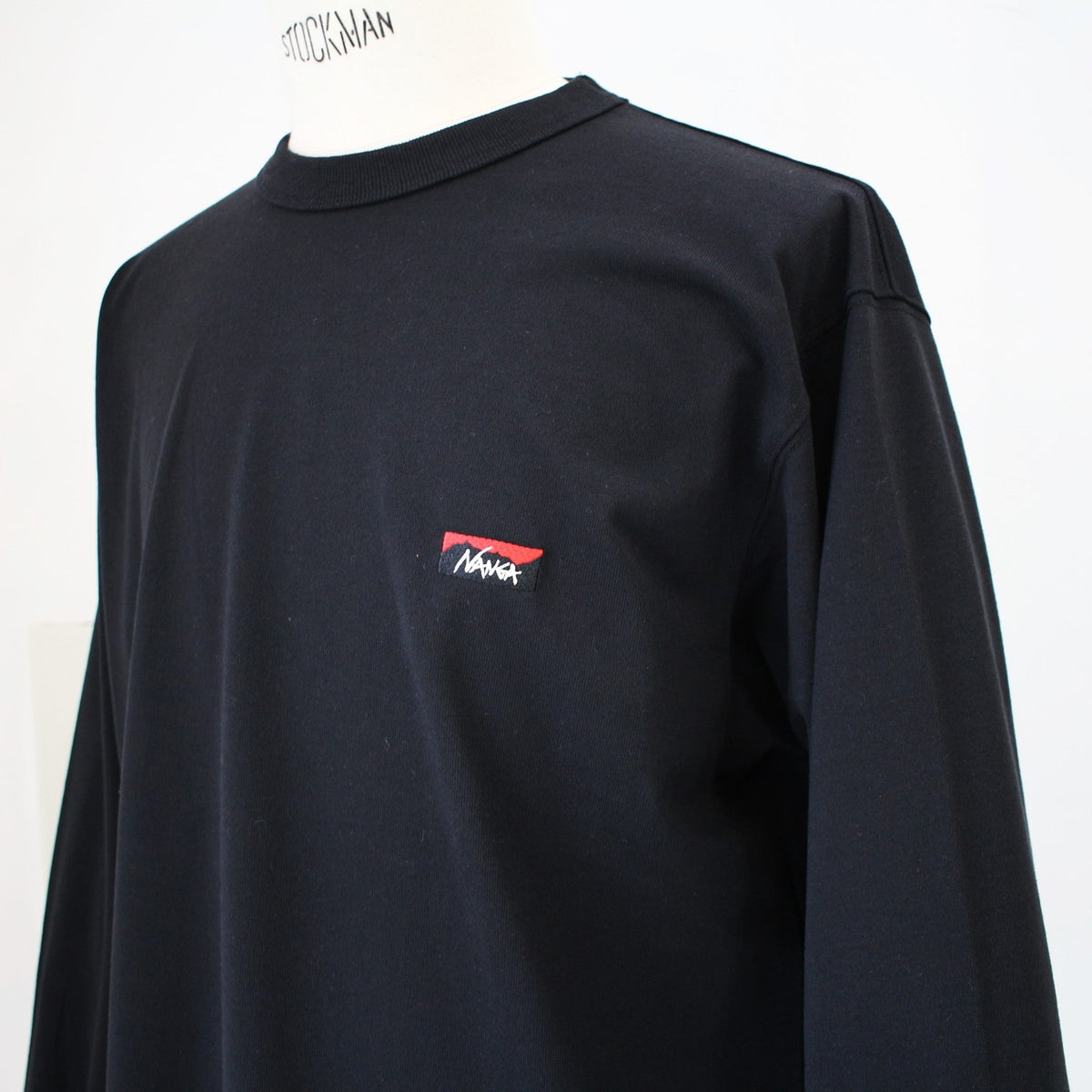 ECO HYBRID BOX LOGO EMBROIDERY L/S TEE(UNISEX)エコハイブリッドボックスロゴエンブロイダリーロングスリーブティー