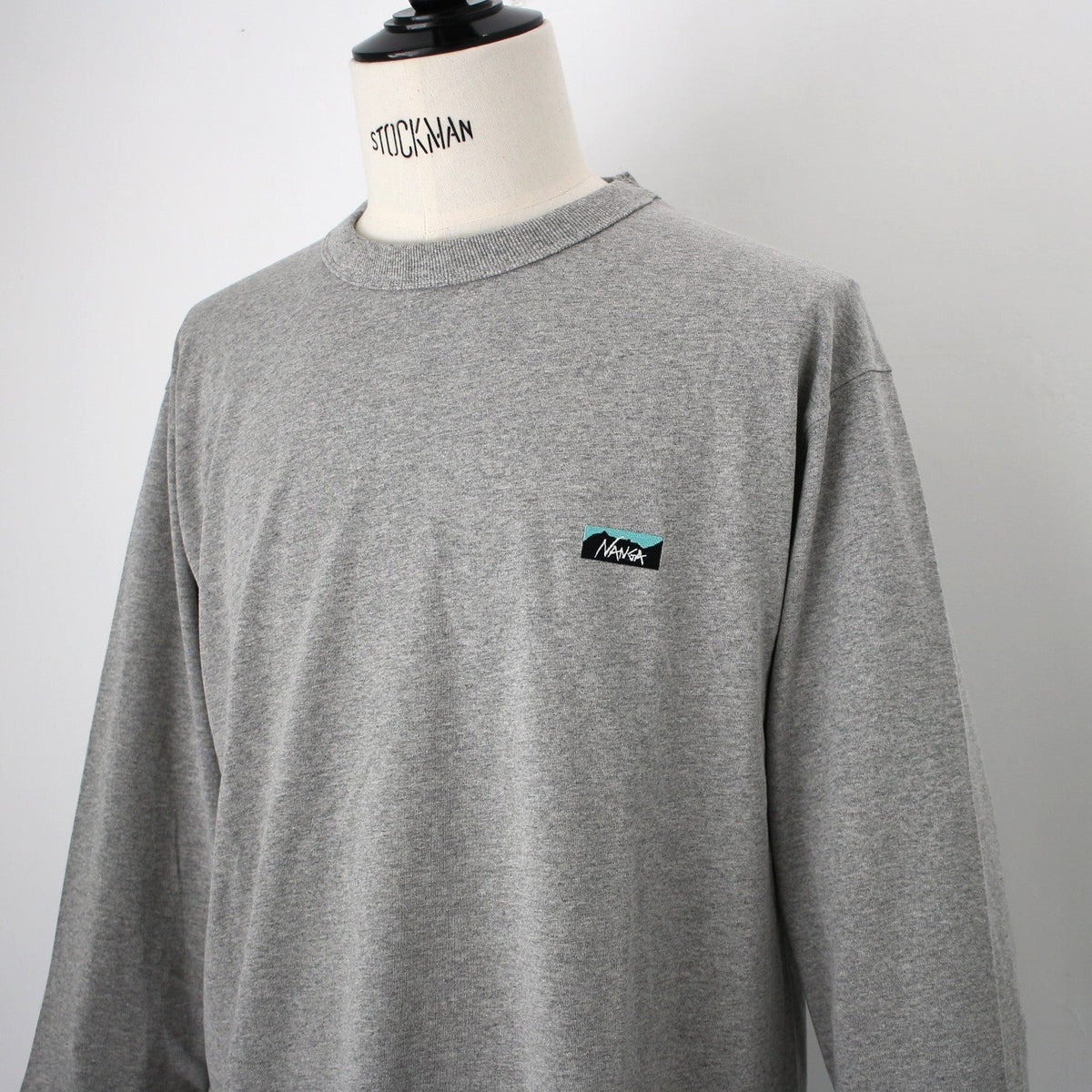 ECO HYBRID BOX LOGO EMBROIDERY L/S TEE(UNISEX)エコハイブリッドボックスロゴエンブロイダリーロングスリーブティー