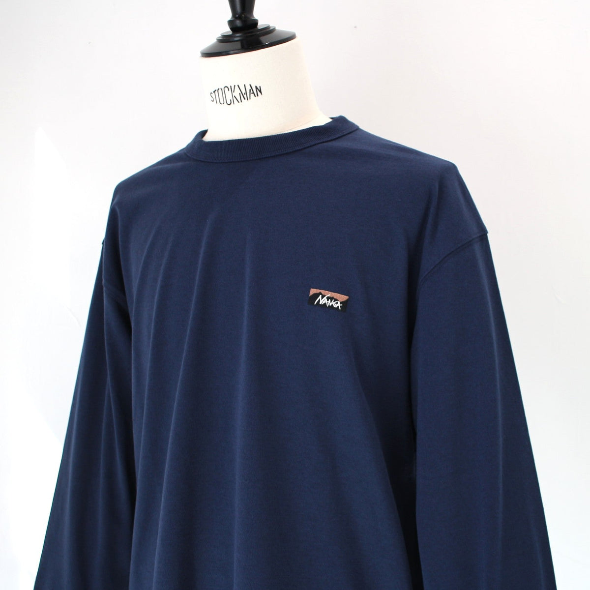 ECO HYBRID BOX LOGO EMBROIDERY L/S TEE(UNISEX)エコハイブリッドボックスロゴエンブロイダリーロングスリーブティー