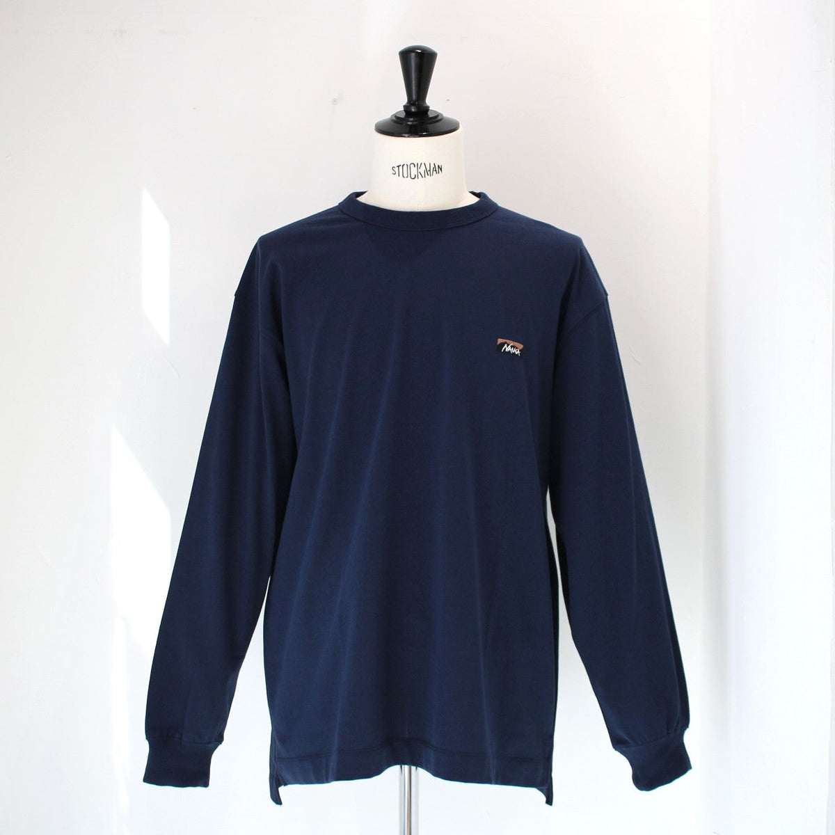 ECO HYBRID BOX LOGO EMBROIDERY L/S TEE(UNISEX)エコハイブリッドボックスロゴエンブロイダリーロングスリーブティー