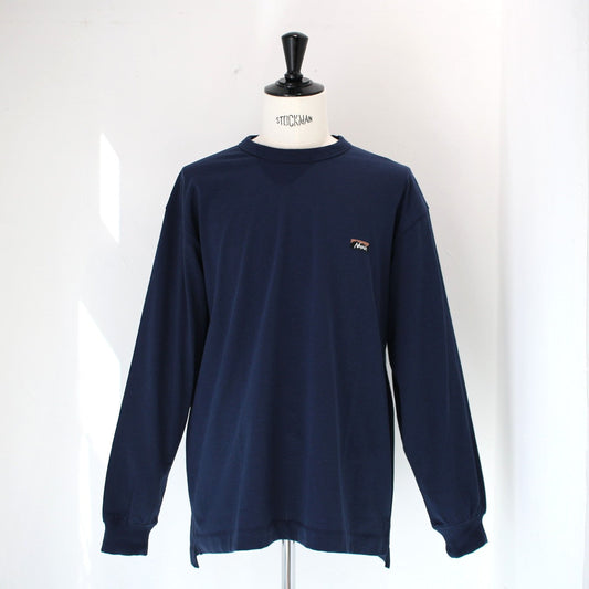 ECO HYBRID BOX LOGO EMBROIDERY L/S TEE(UNISEX)エコハイブリッドボックスロゴエンブロイダリーロングスリーブティー