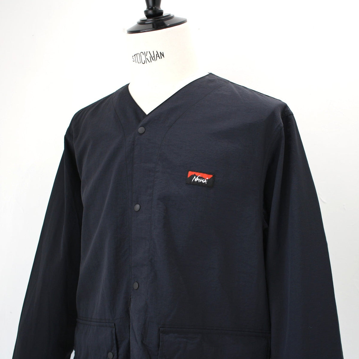NYLON TUSSER NO COLLAR JACKET(ナイロンタッサーノーカラージャケット)