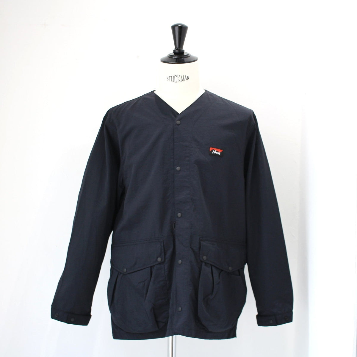 NYLON TUSSER NO COLLAR JACKET(ナイロンタッサーノーカラージャケット)