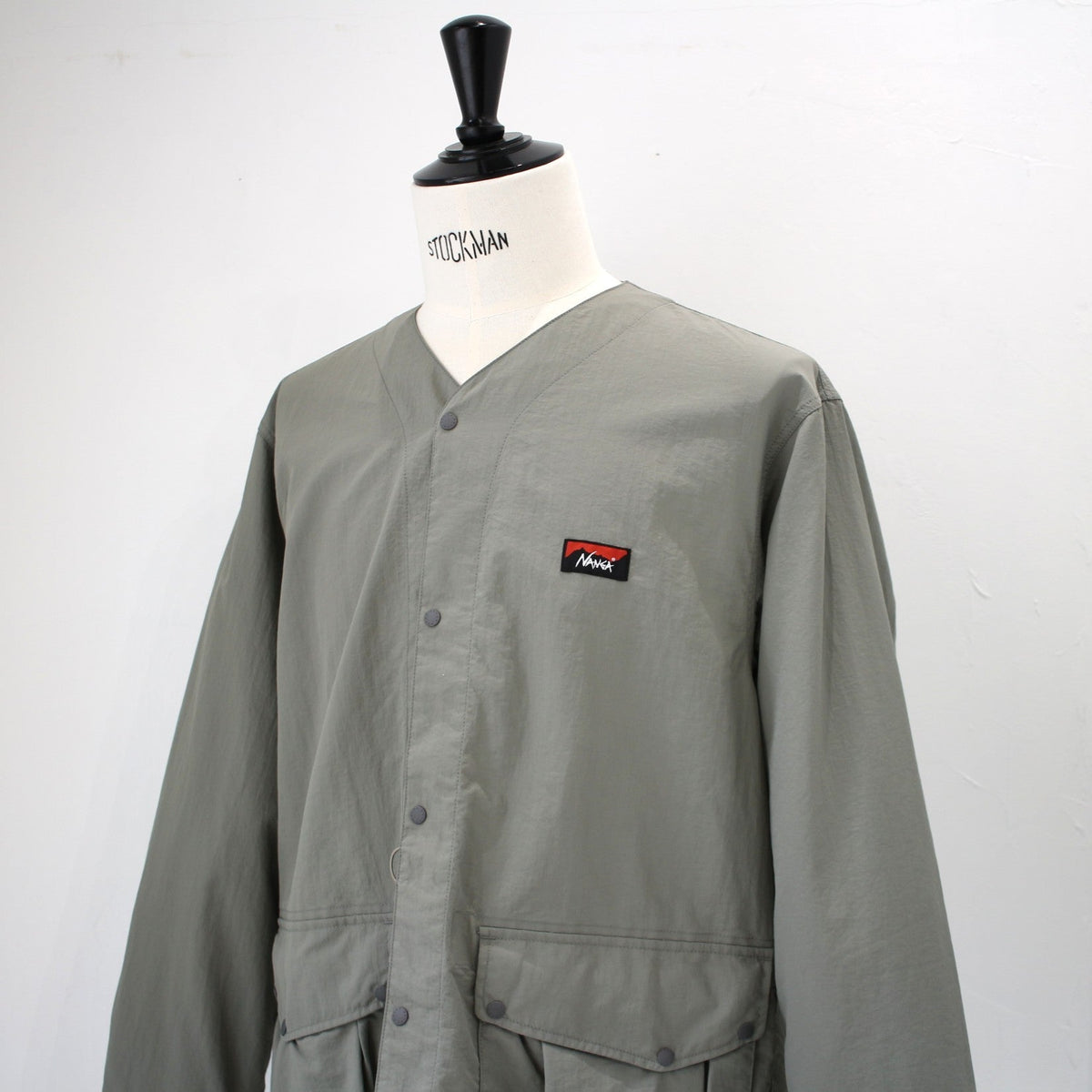 NYLON TUSSER NO COLLAR JACKET(ナイロンタッサーノーカラージャケット)