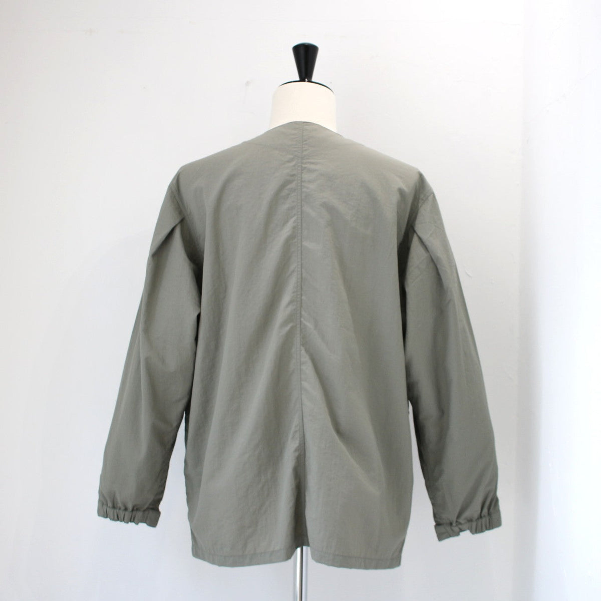 NYLON TUSSER NO COLLAR JACKET(ナイロンタッサーノーカラージャケット)