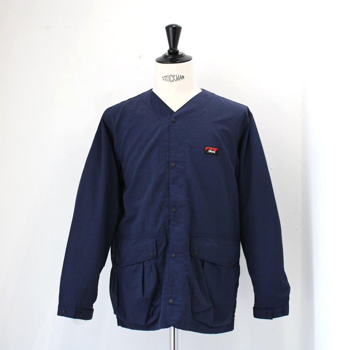 NYLON TUSSER NO COLLAR JACKET(ナイロンタッサーノーカラージャケット)