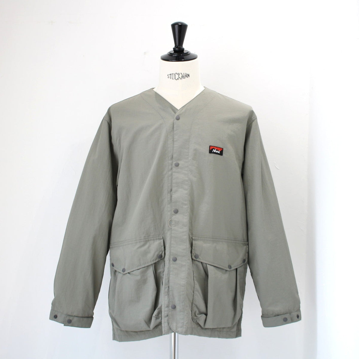 NYLON TUSSER NO COLLAR JACKET(ナイロンタッサーノーカラージャケット)