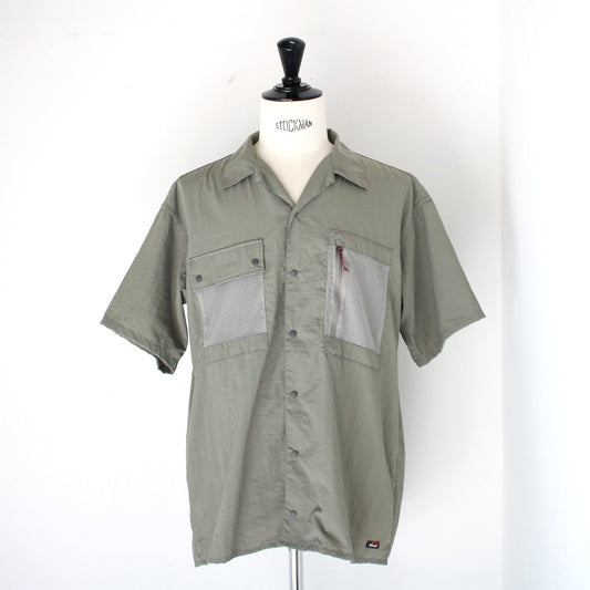 NYLON TUSSER OPEN COLLAR SHIRT(ナイロンタッサーオープンカラーシャツ)