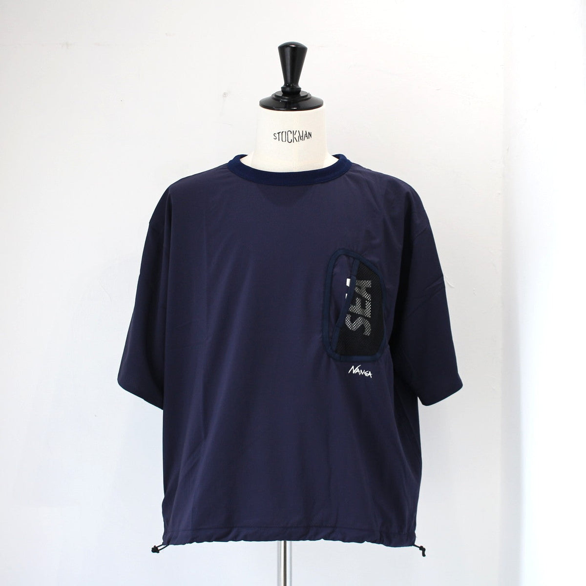 NANGA×WDS PHANTOM GRID REVERSIBLE TEE